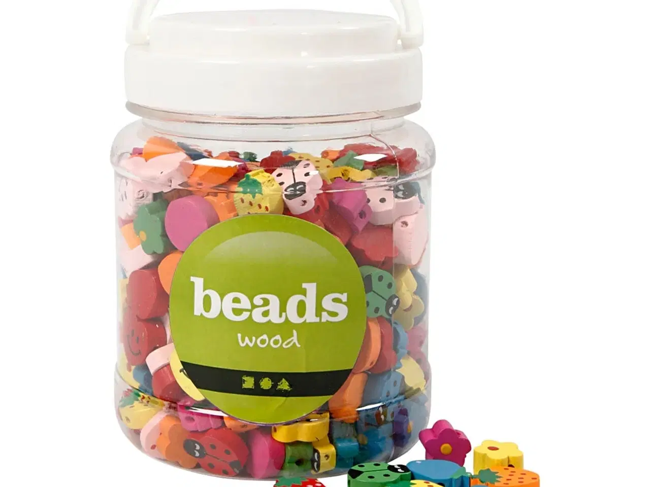 Billede 1 - Farvestrålende Motivperler - 235 g i 700 ml Beholder