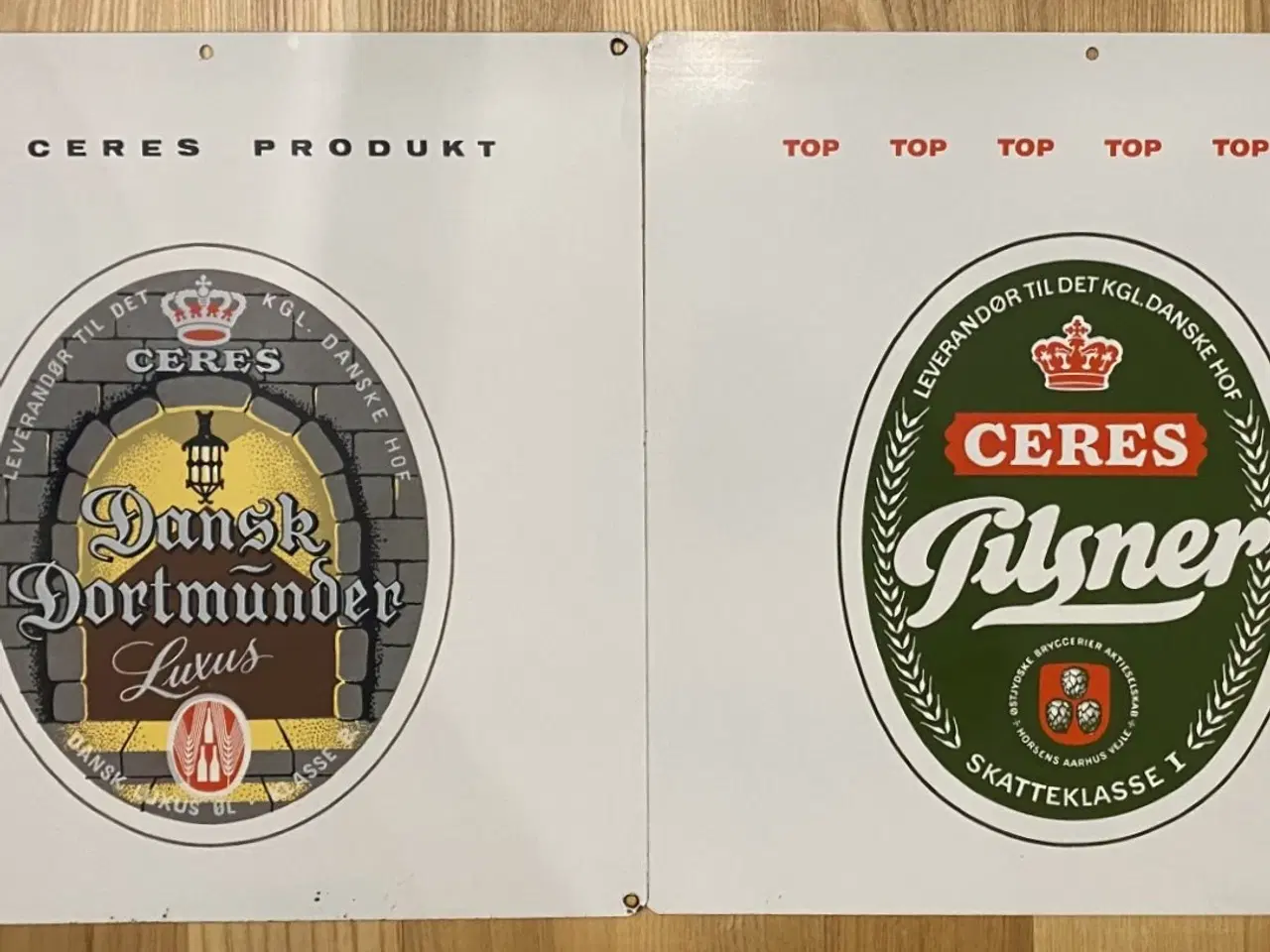 Billede 3 - To Ceres skilte i metal