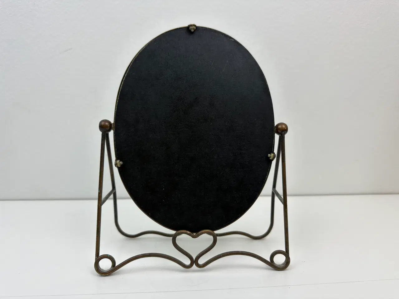 Billede 4 - Vintage bordspejl i kobber