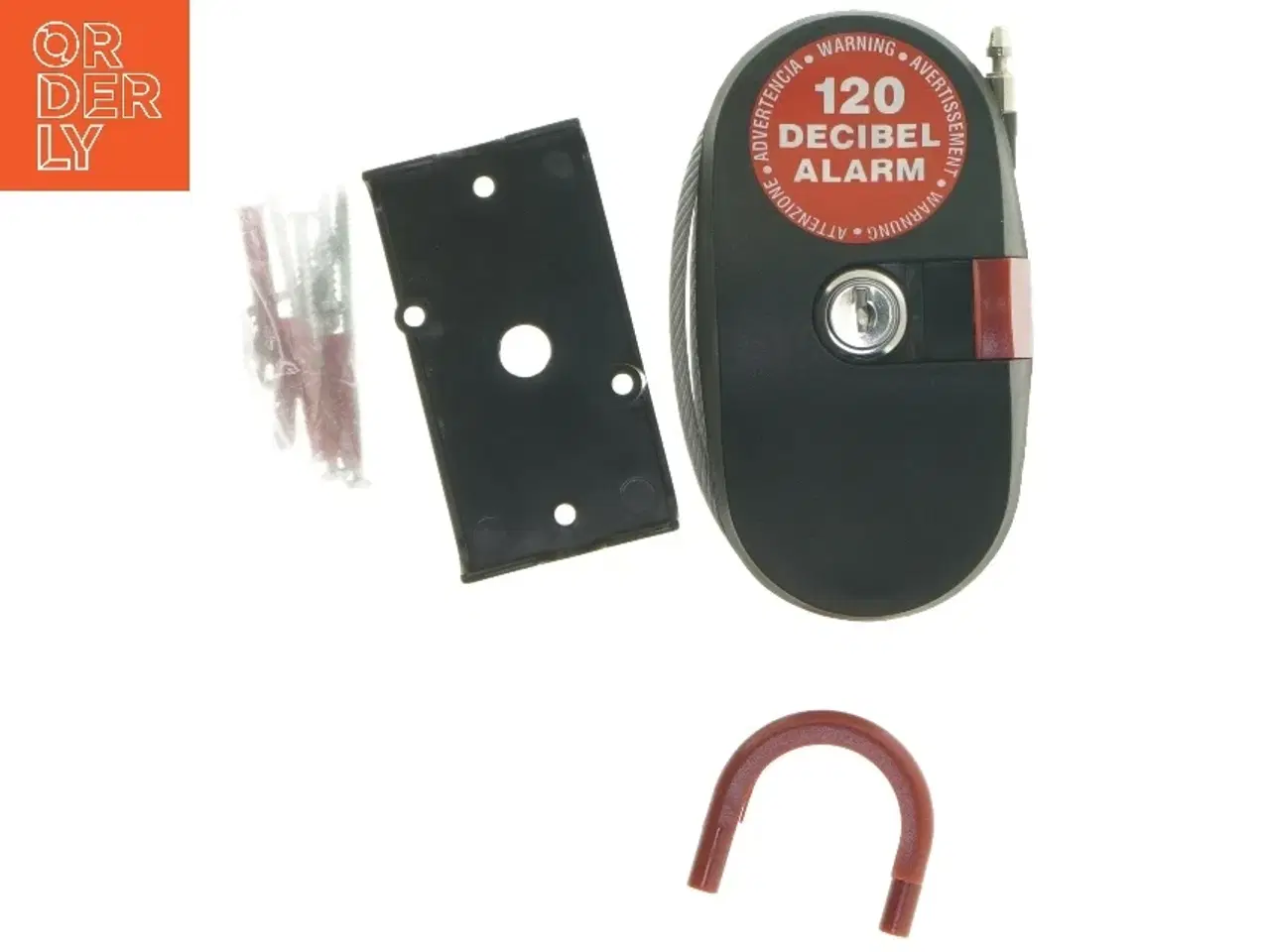 Billede 1 - Alarm med sikkerhedskabel (str. 14 cm)