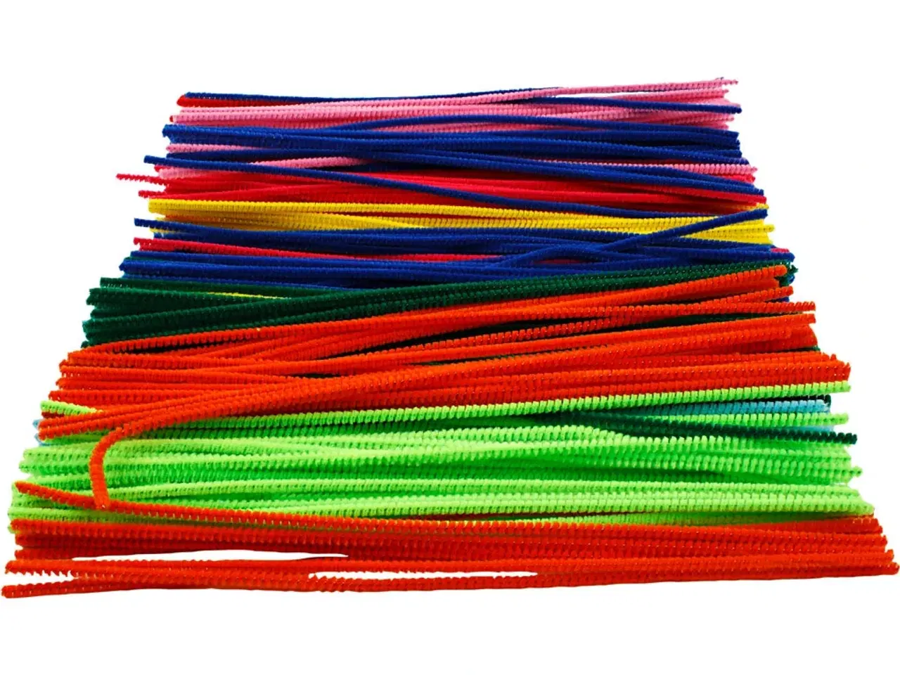 Billede 1 - Chenille, L: 30 cm, tykkelse 4 mm, ass. farver, 300ass./ 1 pk.