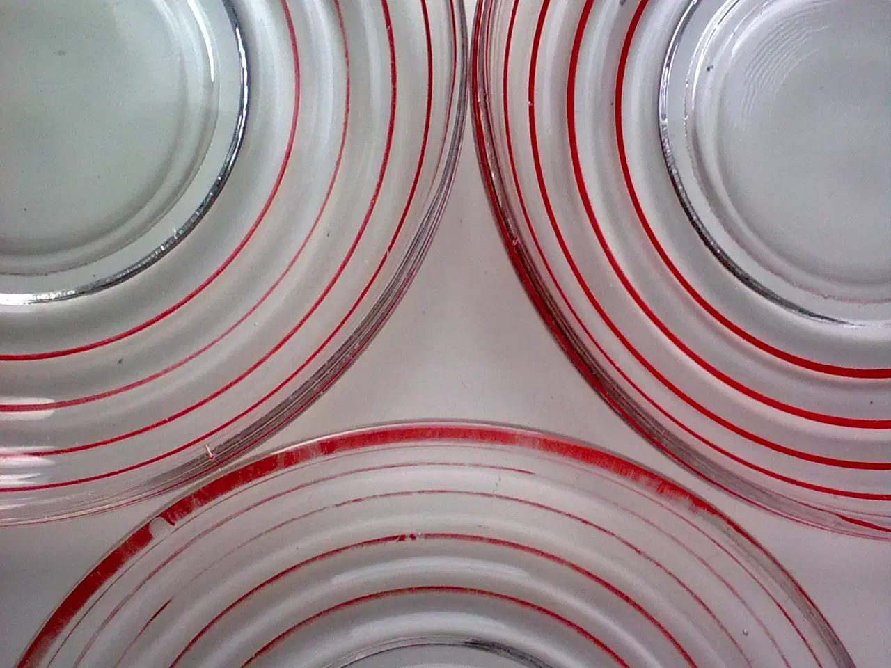 Billede 4 - Broksø DANMARK rød grå glas asiet & skåle