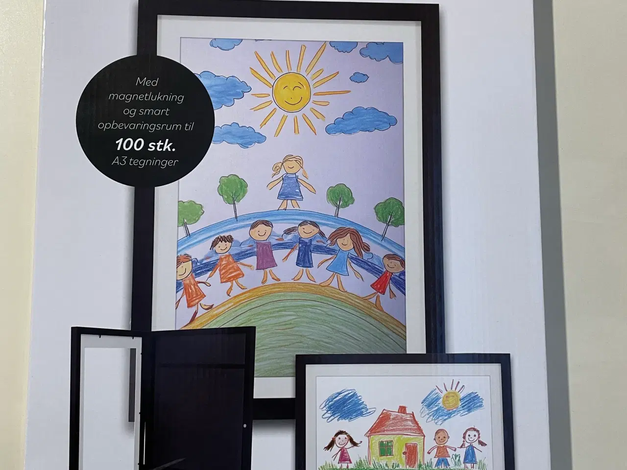 Billede 1 - Billedrammer A3 til børnenes tegninger