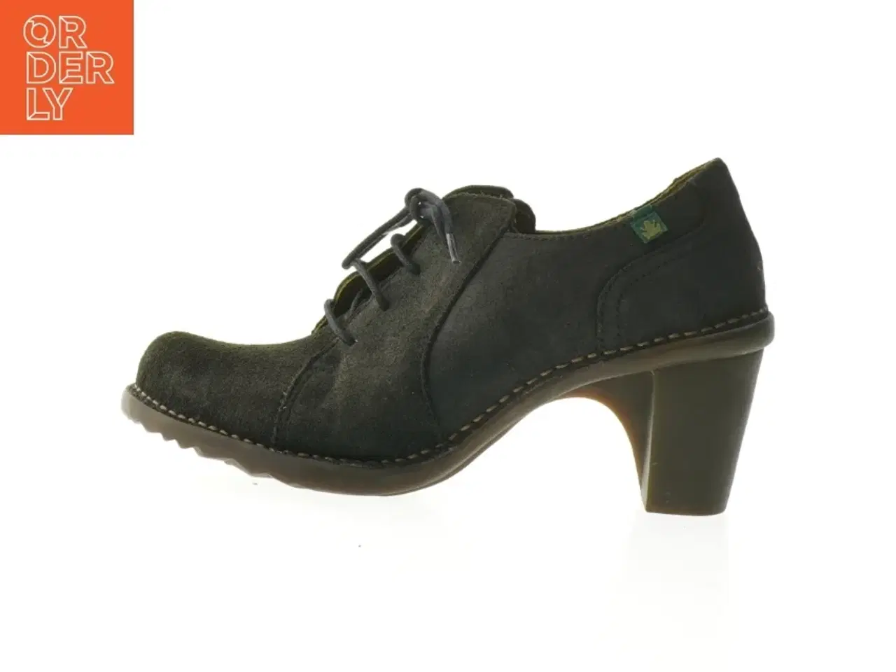 Billede 1 - El Natura Lista sort snøresko med hæl (str. 39 )