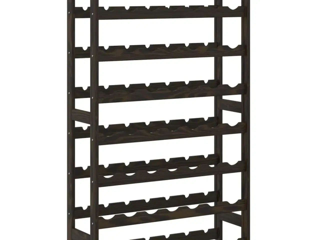 Billede 5 - Vinreol til 56 flasker massivt fyrretræ sort