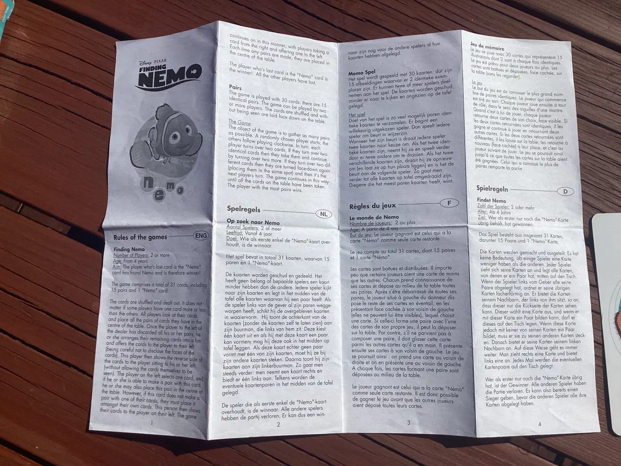 Billede 5 - Find Nemo kort spil