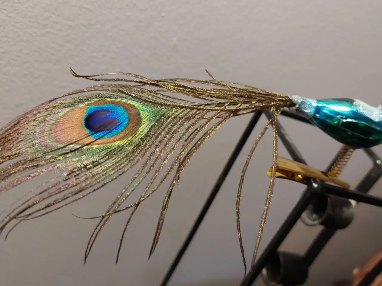 Billede 8 - Julepynt, Gamle Ældre fugle eller påfugl med fjer