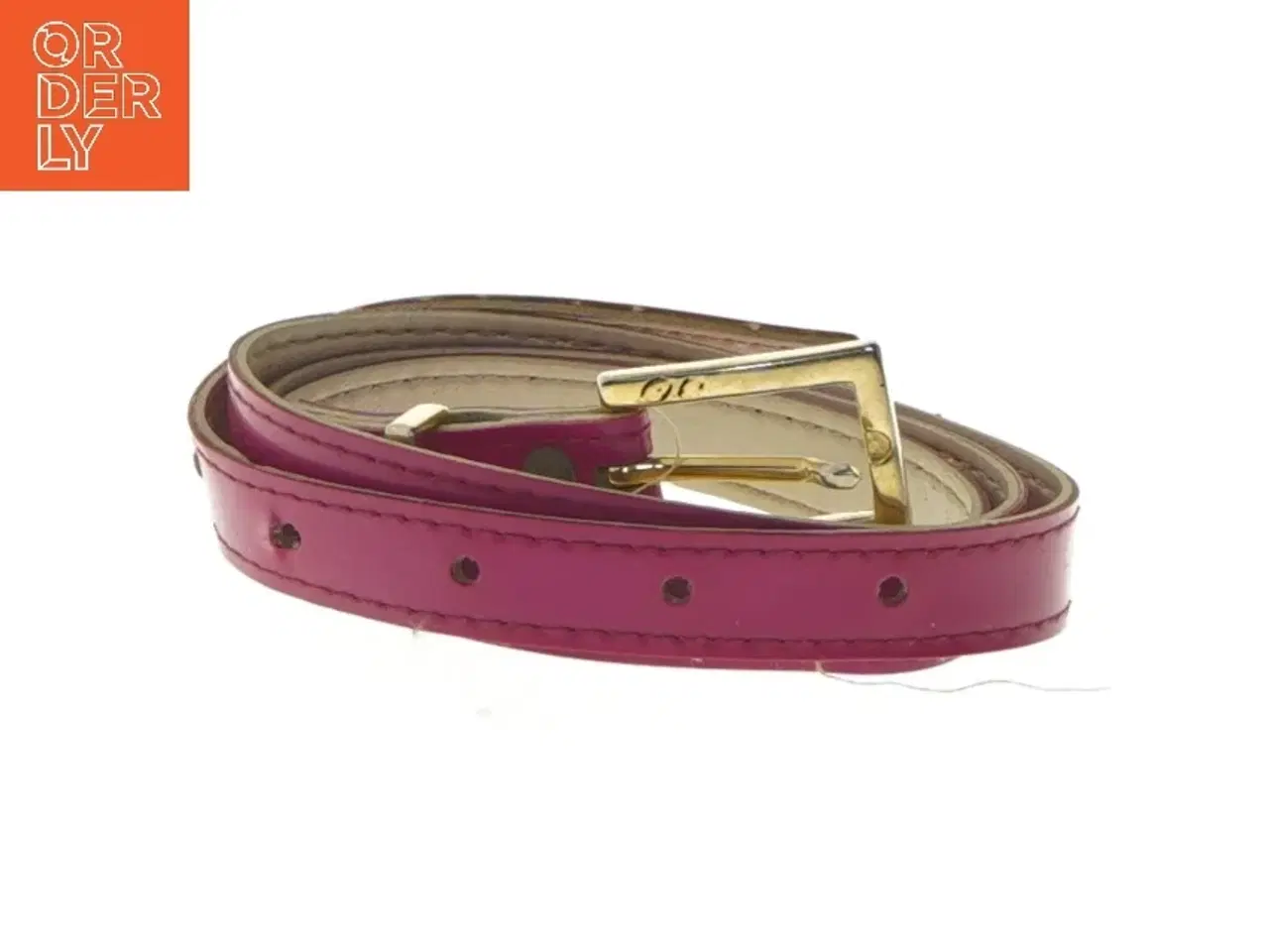 Billede 1 - Pink bælte med guldspænde (str. 90 cm)