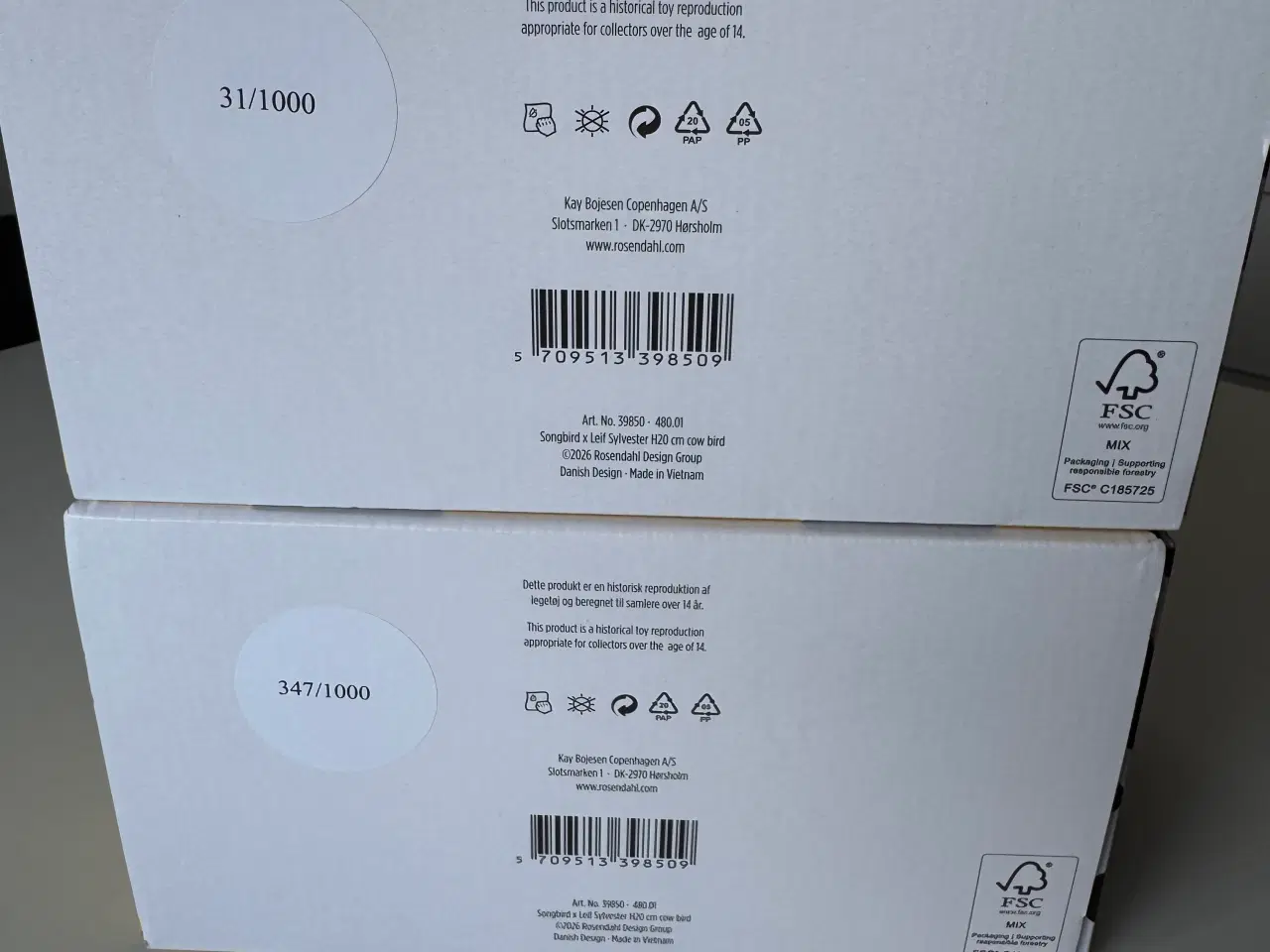 Billede 2 - Kay Bojesen x Leif Sylvester - Cow Bird H20 cm