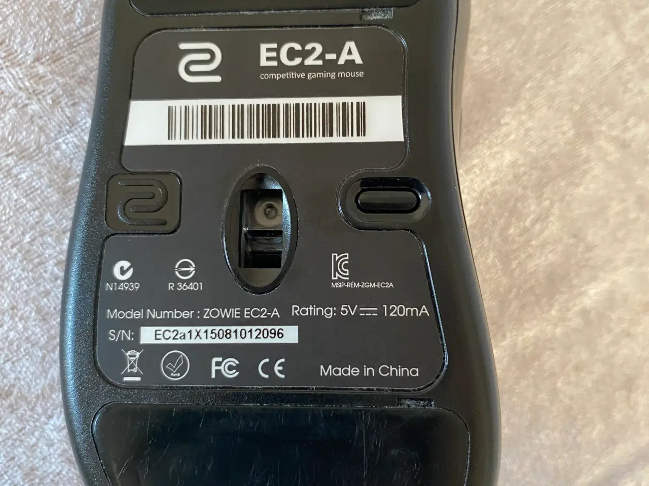 Billede 3 - ⭐️ ZOWIE EC2-A Gaming Mus (Kablet) + Ekstra Fødder