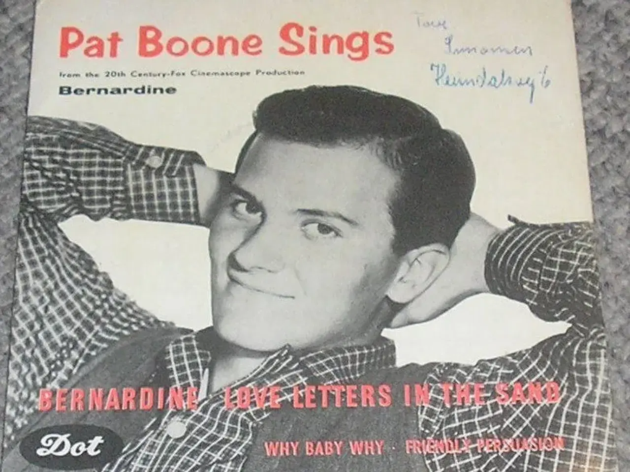 Billede 1 -  single,  pat boone+