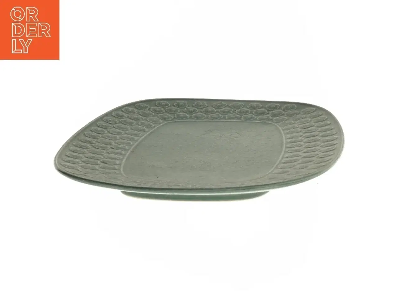 Billede 3 - Grønt porcelænsfad fra Kronjyden (str. 30x23 cm)