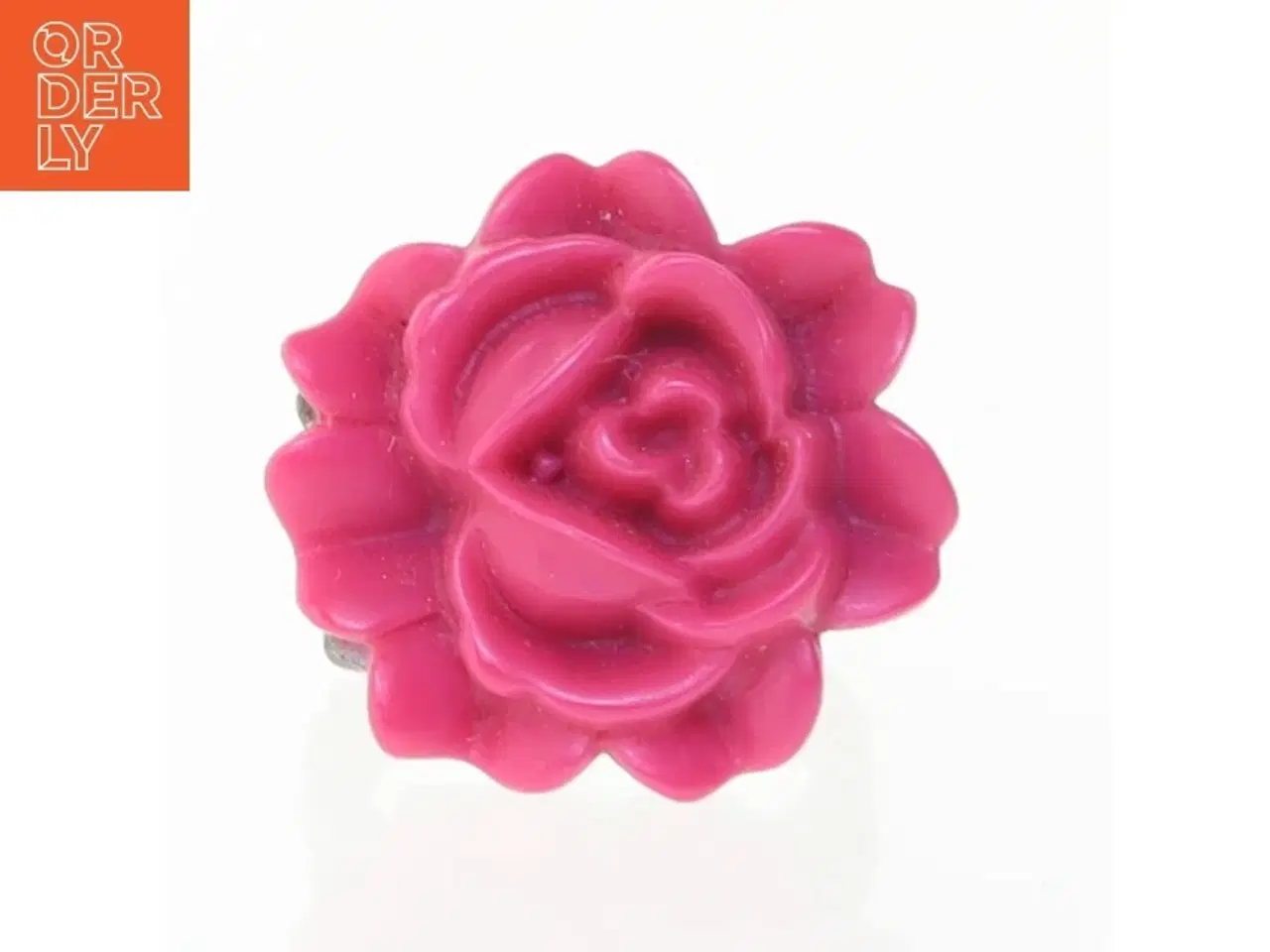 Billede 2 - Rosa blomsterring (str. 56 mm)