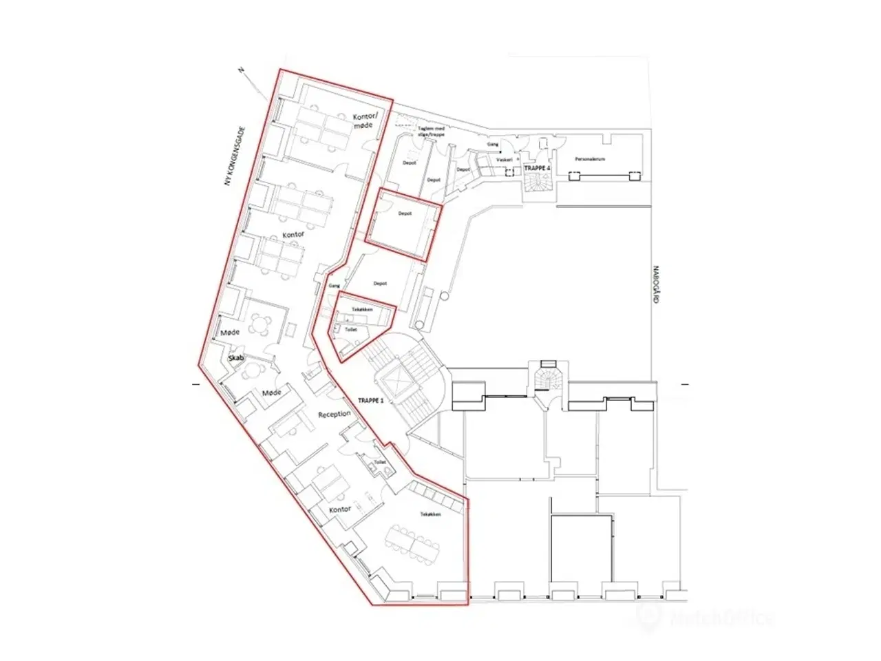 Billede 24 - INGEN BINDING - Kontorlejemål på 235 m² med flot udsigt til Tivoli og Glyptoteket