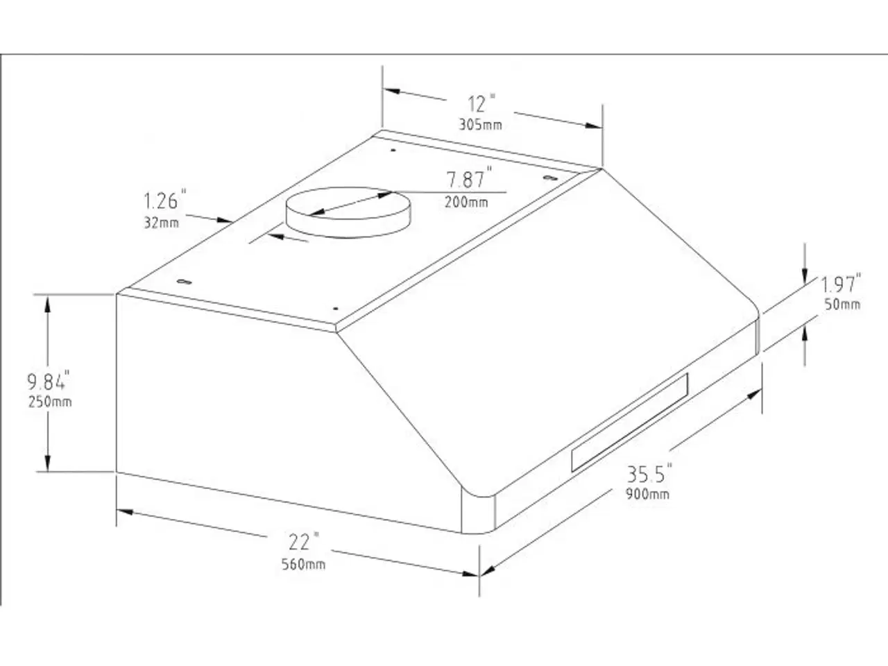 Billede 6 - Bedste emhætte – 90x56x25 cm