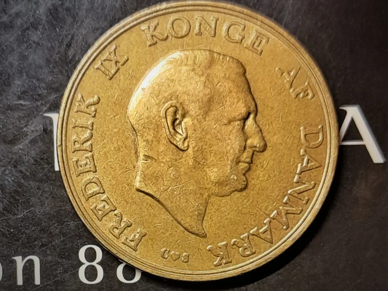 Billede 2 - 1 KRONE 1958 FREDERIK IX 