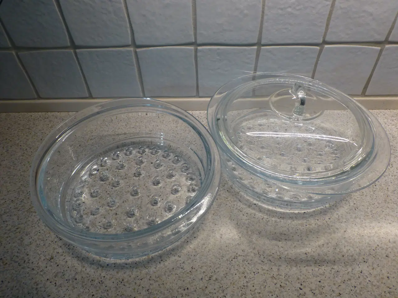 Billede 1 - Pyrex Dampindsats/Gryde Dobbelt 1 Låg