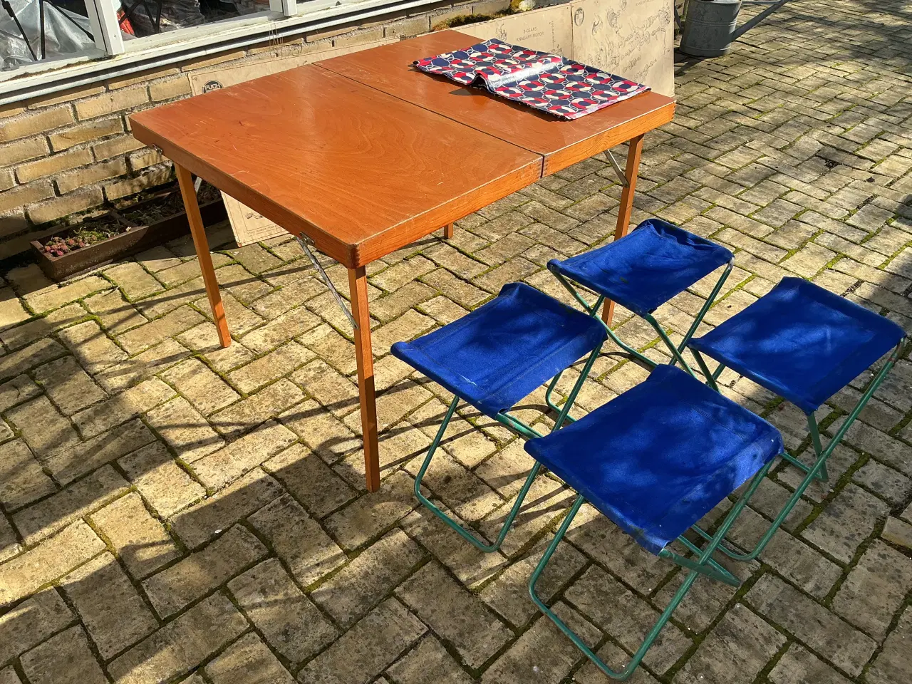 Billede 1 - Campingbord med stole retro