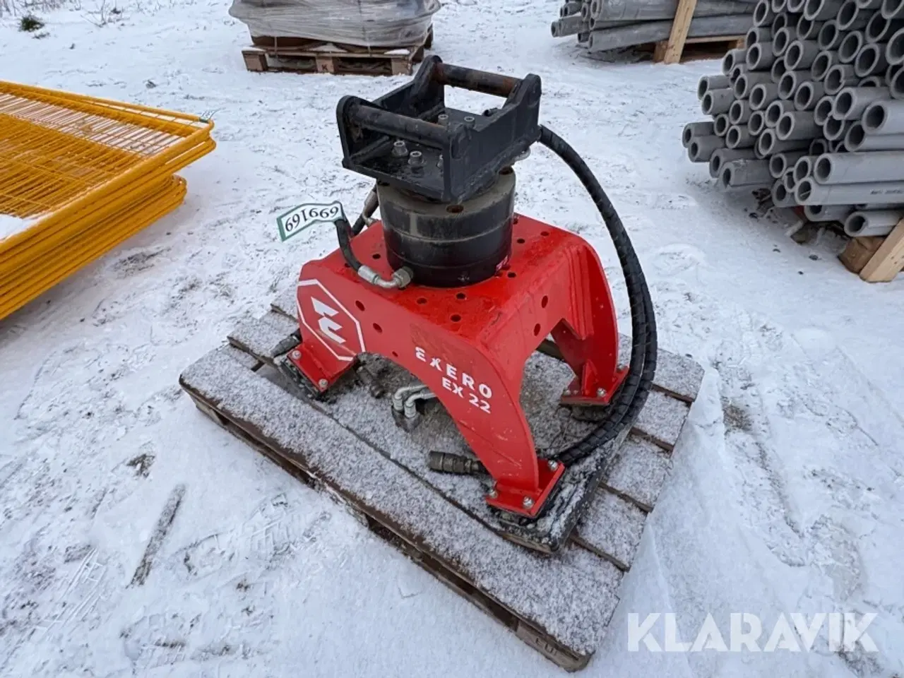 Billede 1 - Pladevibrator Exero EX22 hydraulisk til gravemaskine