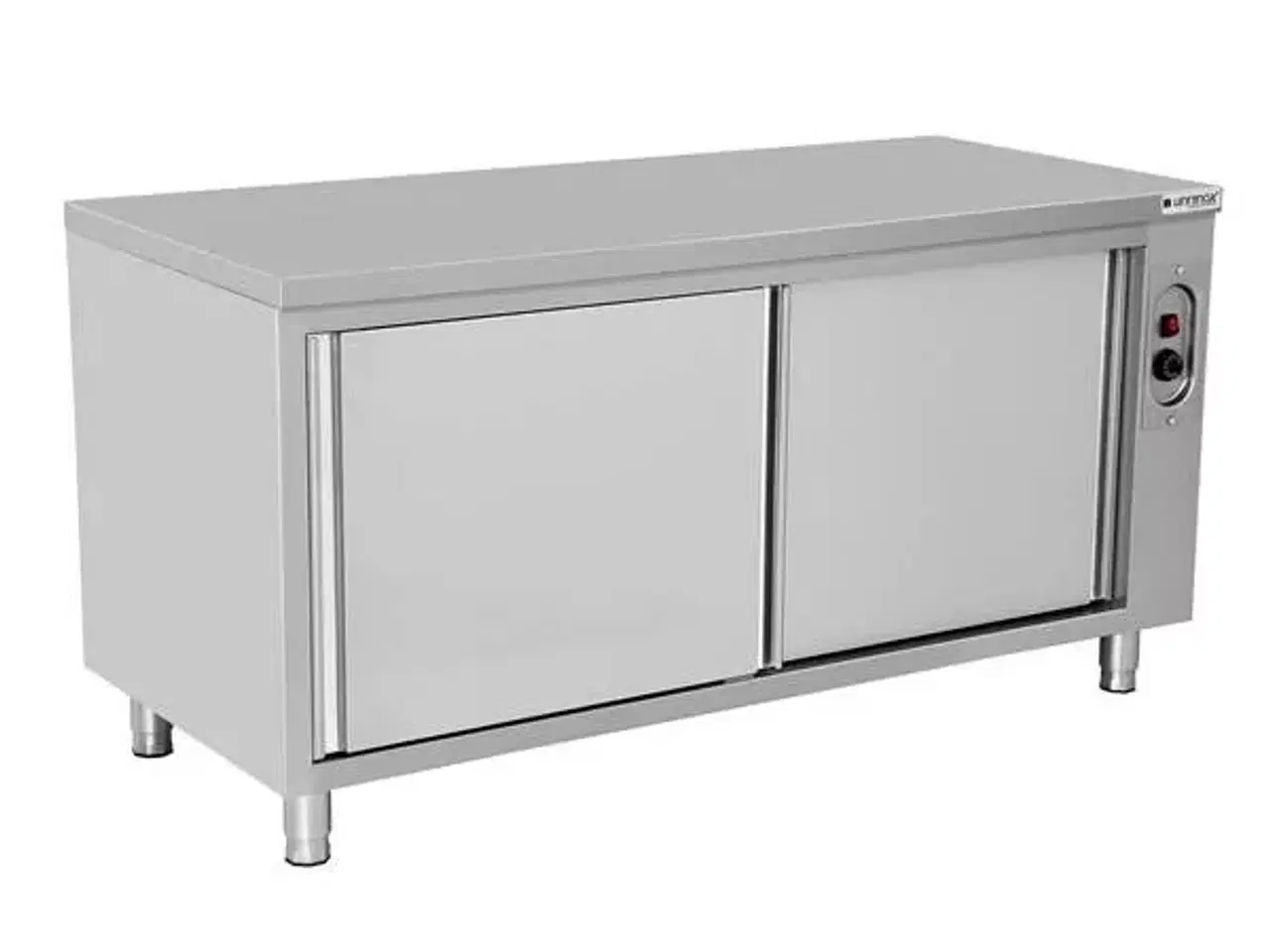 Billede 1 -  Varmeskab i rustfri stål – 1400 x 700 x 850 mm