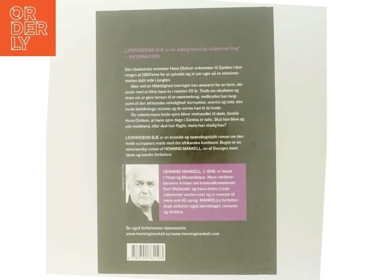 Billede 3 - Leopardens Øje af Henning Mankell (Bog)