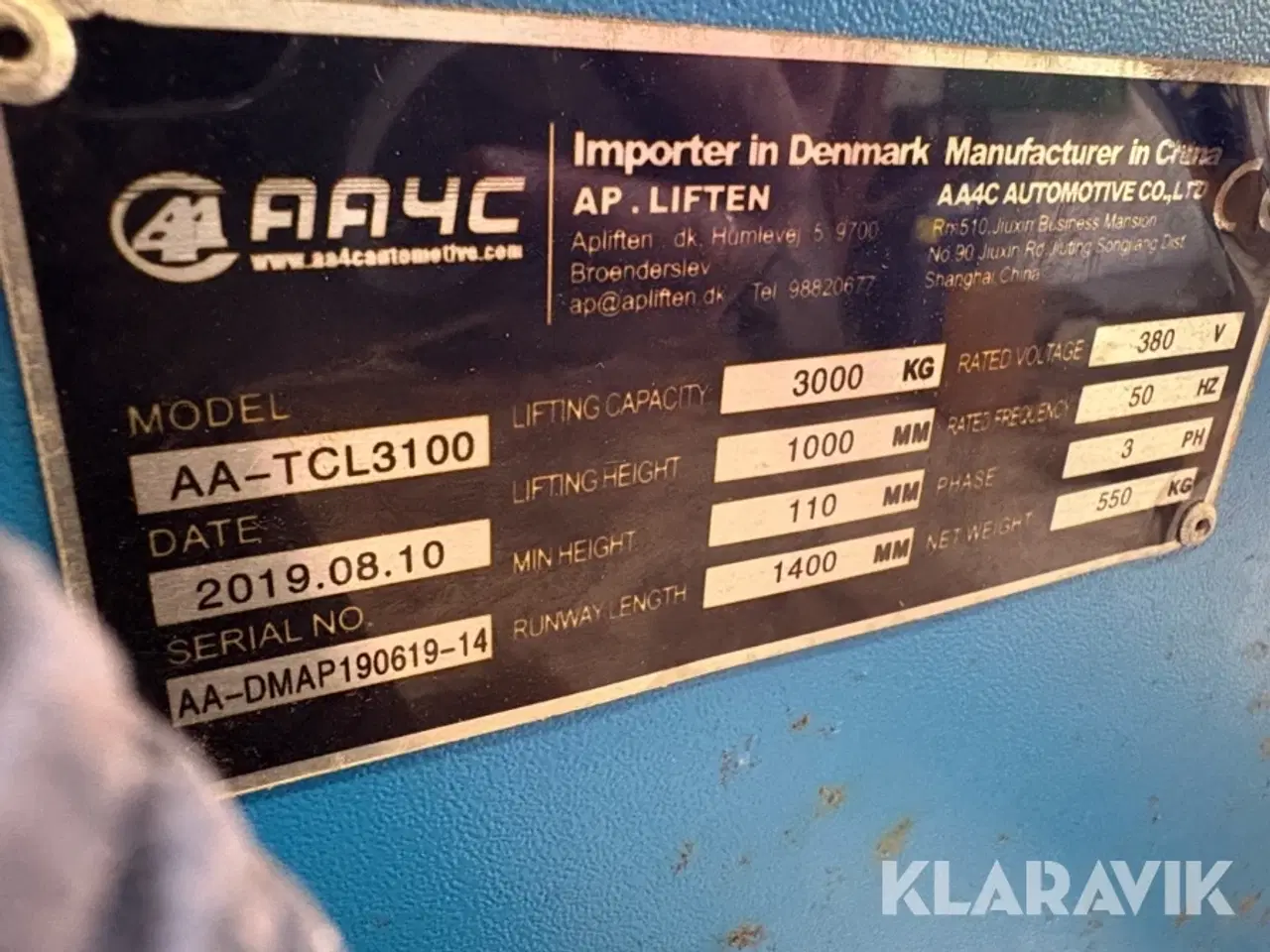 Billede 5 - Sakselift AA4C AA-TCL3100