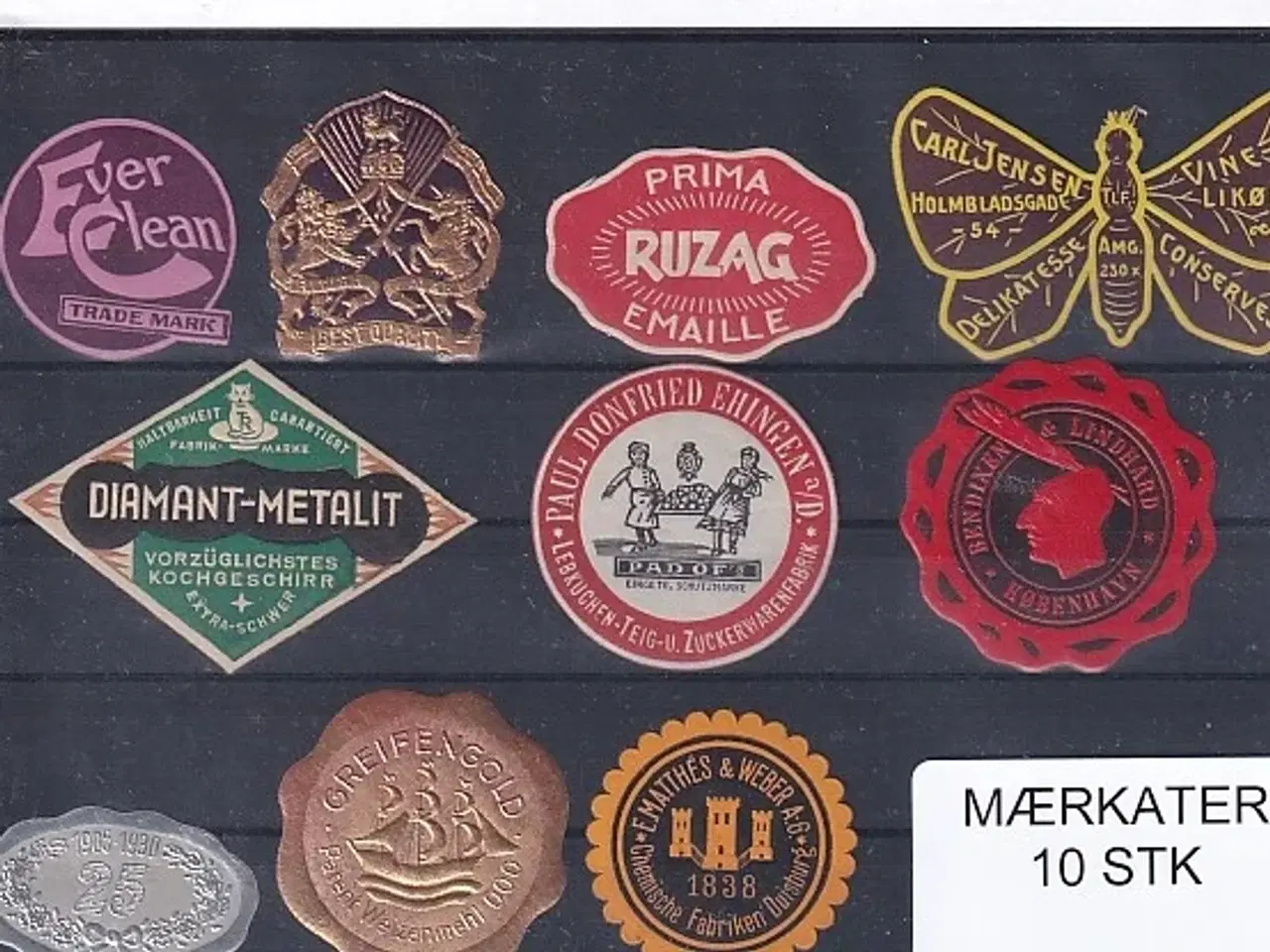 Billede 1 - Mærkater - 10 Stk.