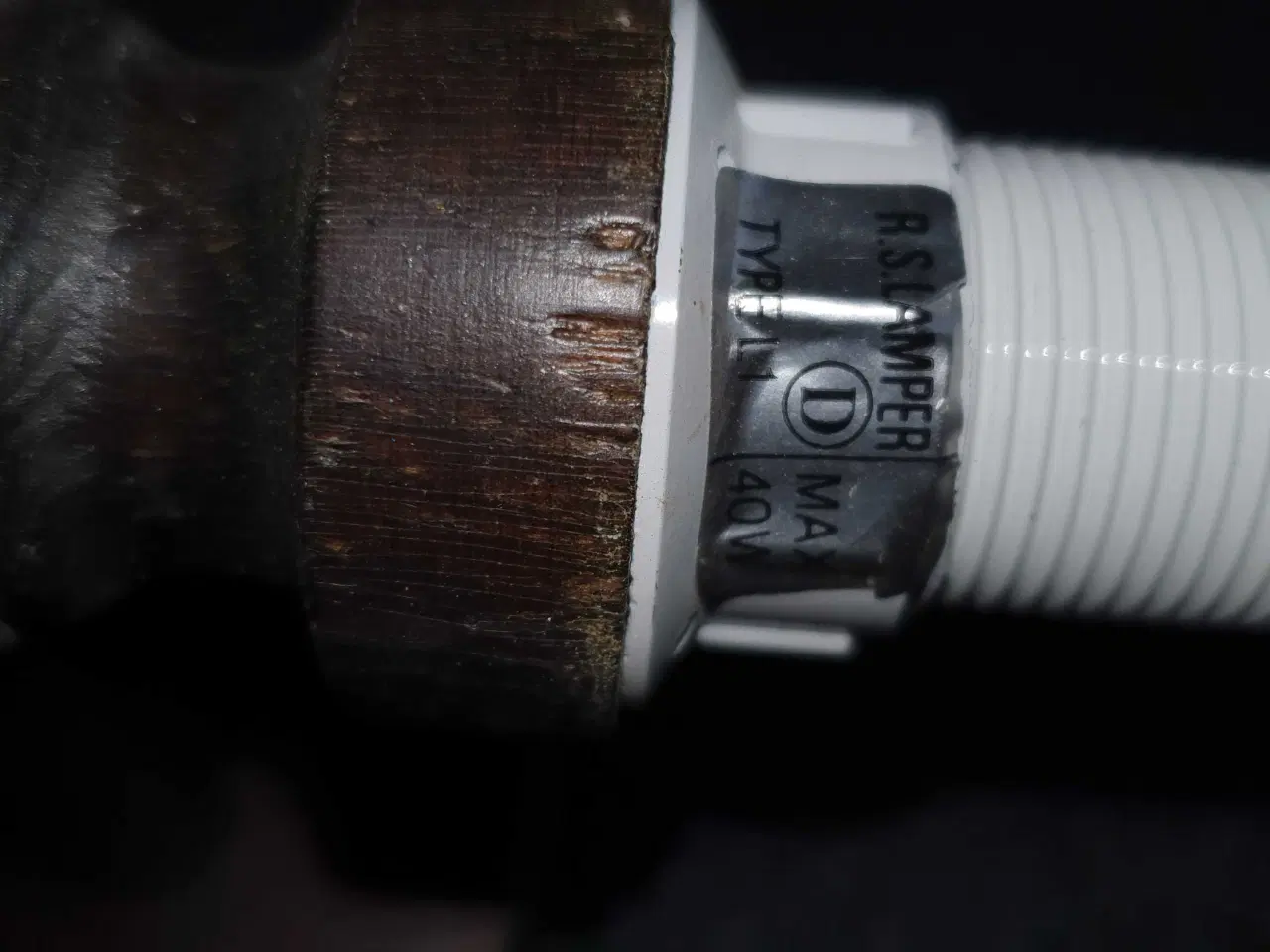 Billede 5 - 2 stk retro/ vintage træ væglamper