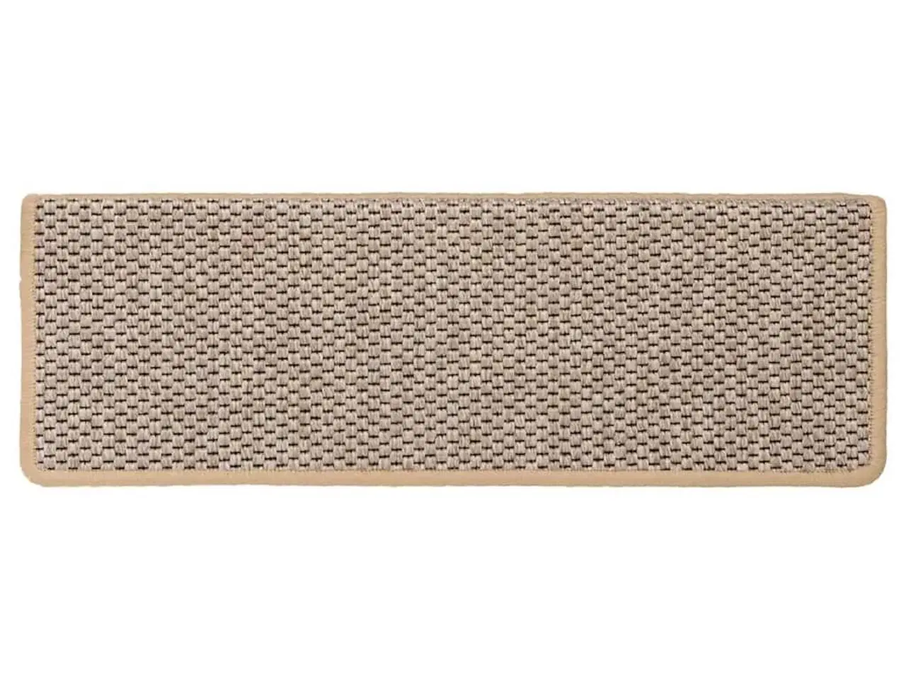 Billede 6 - Selvklæbende trappemåtter 15stk. 65x21x4cm sisal-look lys beige