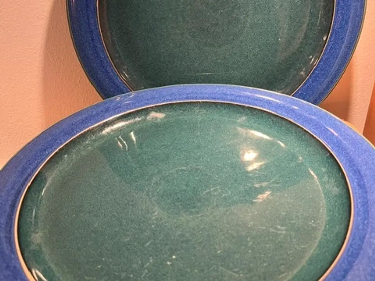 Billede 5 - 8 flotte Denby Harlequin middagstallerkener – 27cm