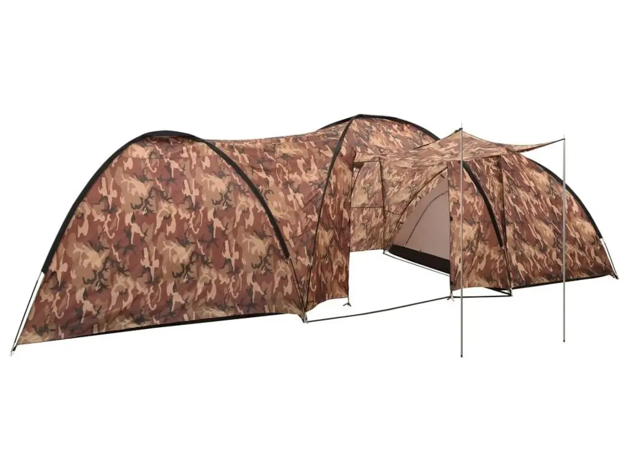 Billede 1 - Iglotelt 650x240x190 cm 8 personer camouflagefarvet