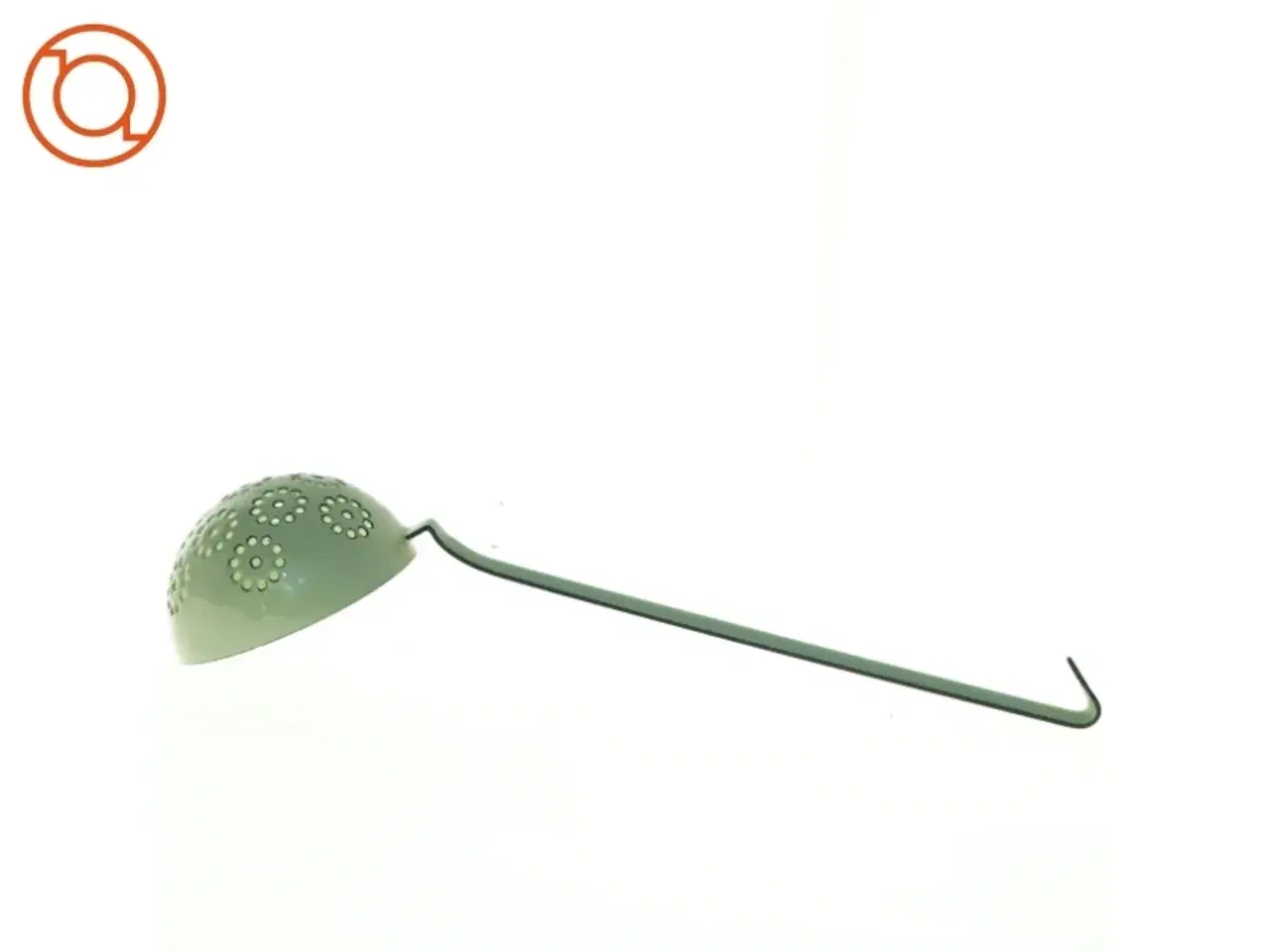 Billede 2 - Vintage grøn hulske eller øse i metal (str. 33 cm)