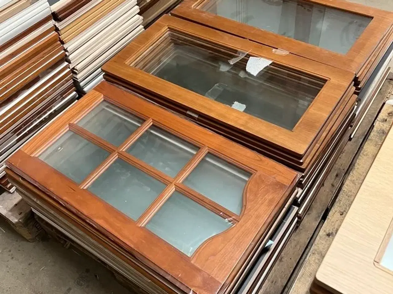 Billede 1 - 4 paller diverse blandede glaslåger