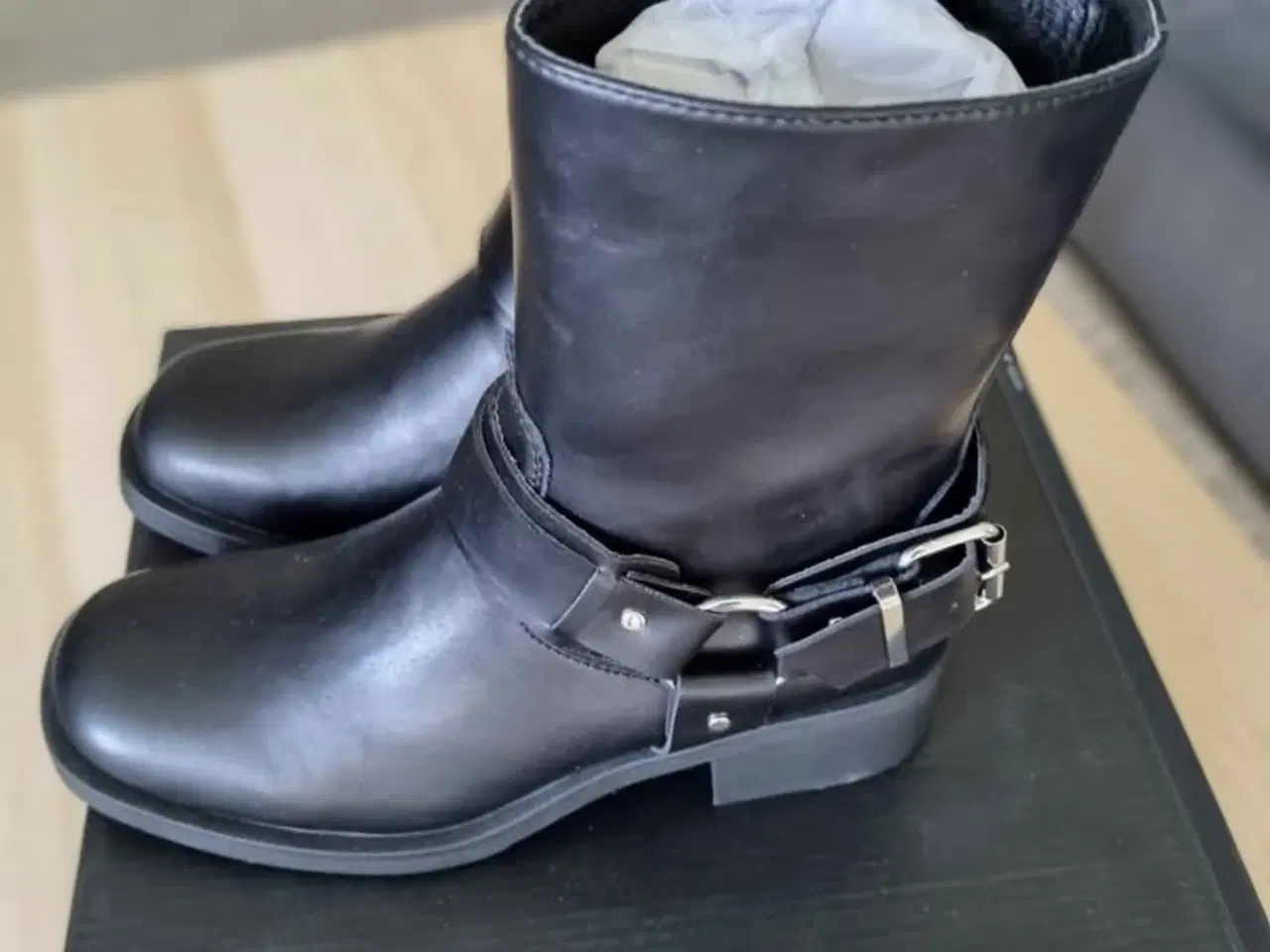 Billede 4 - Duffy 71-62801 Bikerstøvler i sort læder