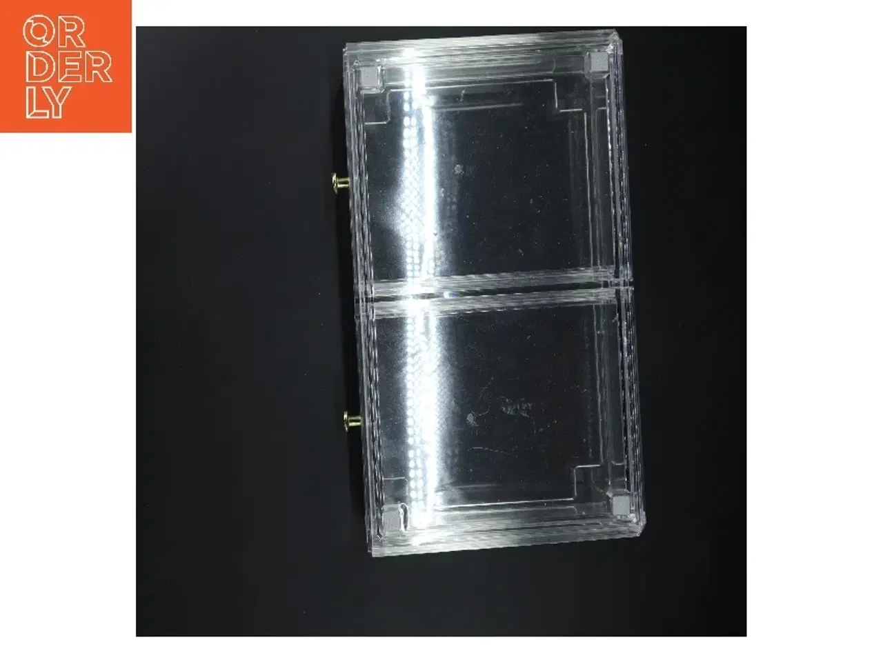 Billede 2 - Gennemsigtig opbevaringskasse med to skuffer (str. 33x20x9 cm)