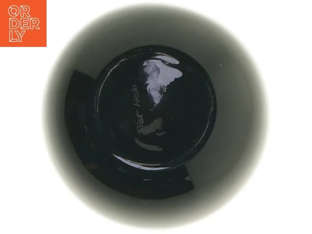 Billede 3 - Mørk vase i glas (str. 20x14 cm)