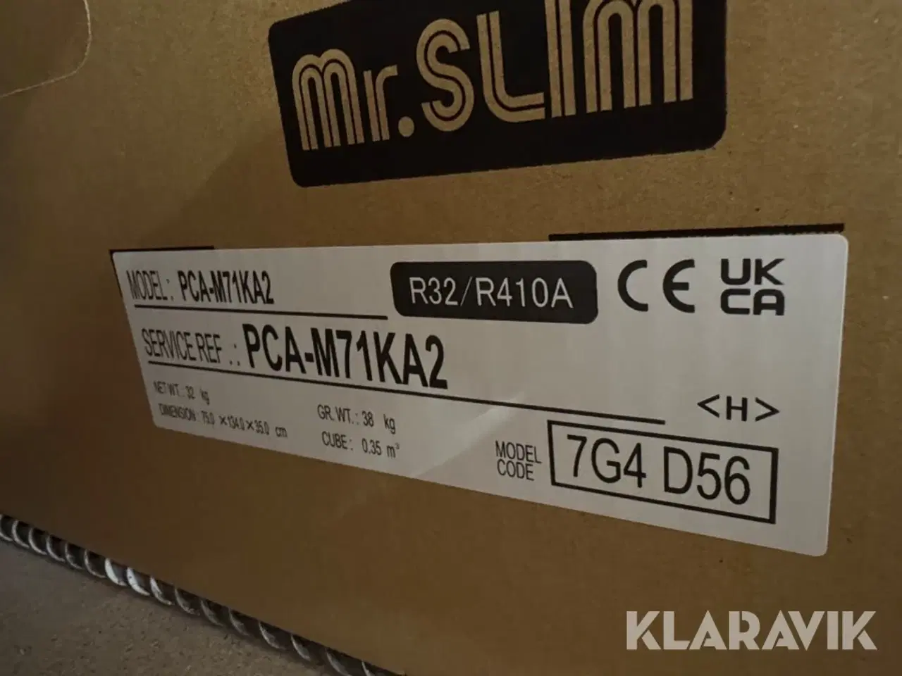 Billede 2 - Luft/luft Varmepumpe Mitsubishi Electric Mr. Slim