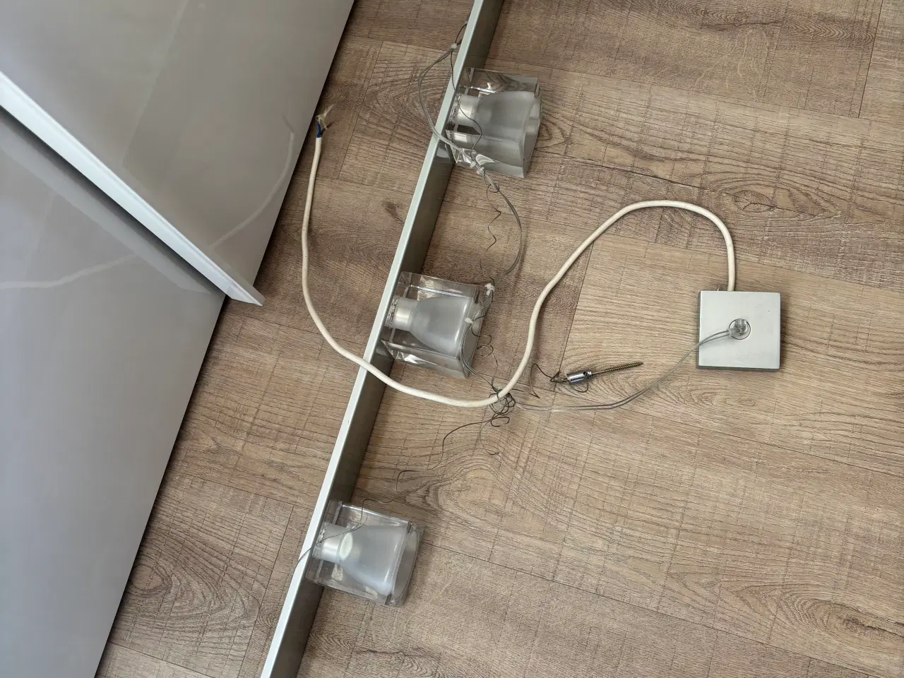 Billede 1 - Langbordspendel mrk Ice Cube med 5 lamper