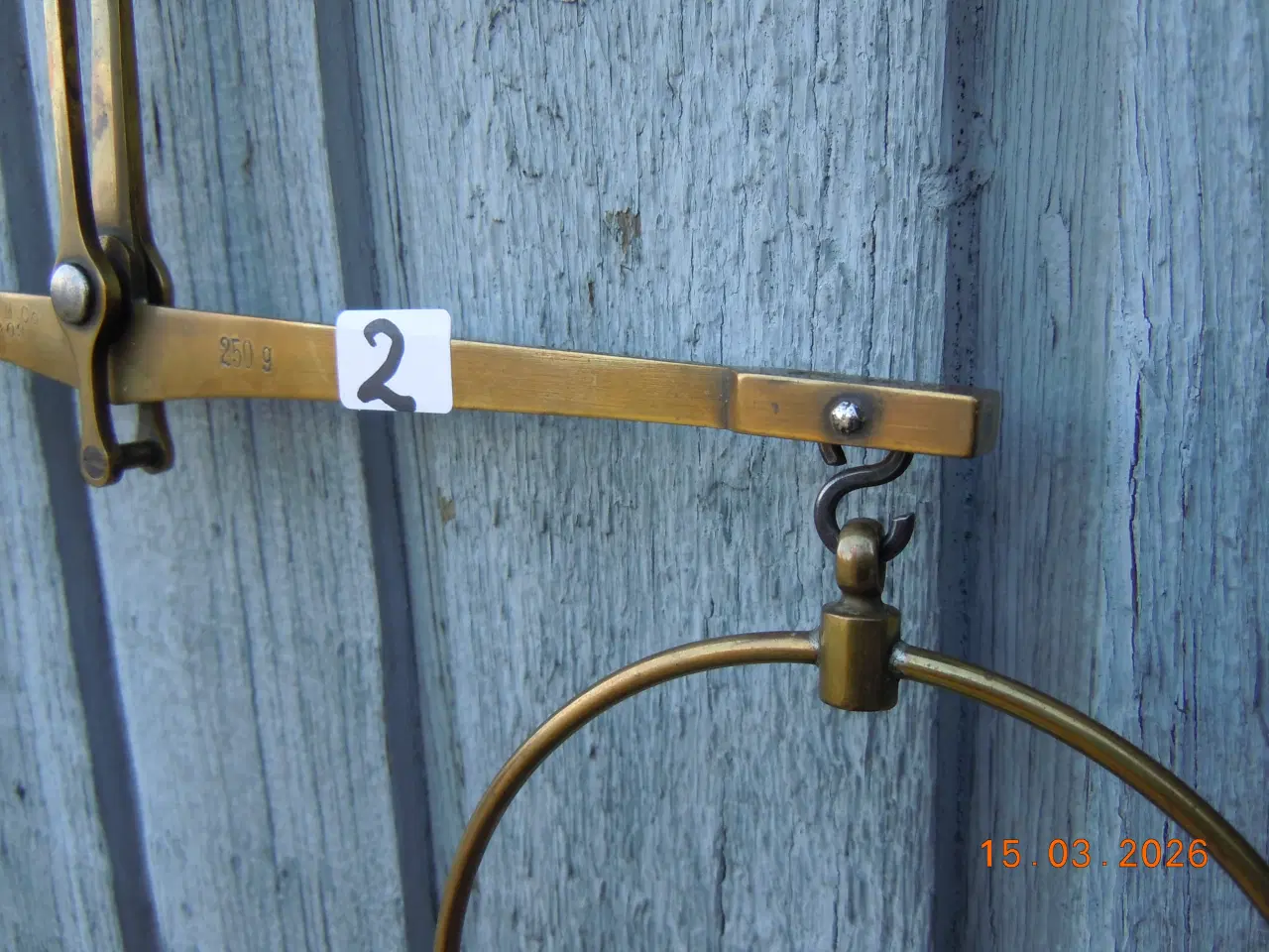 Billede 3 - Antik balancevægt af messing.