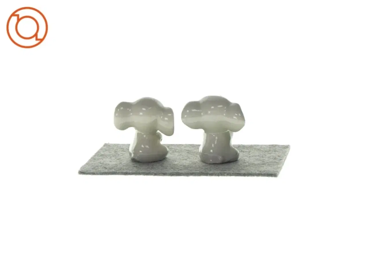 Billede 2 - Dekorativ elefantfigurer (2 stk.) fra Ukendt (str. LBH: 4x4x7,5cm)