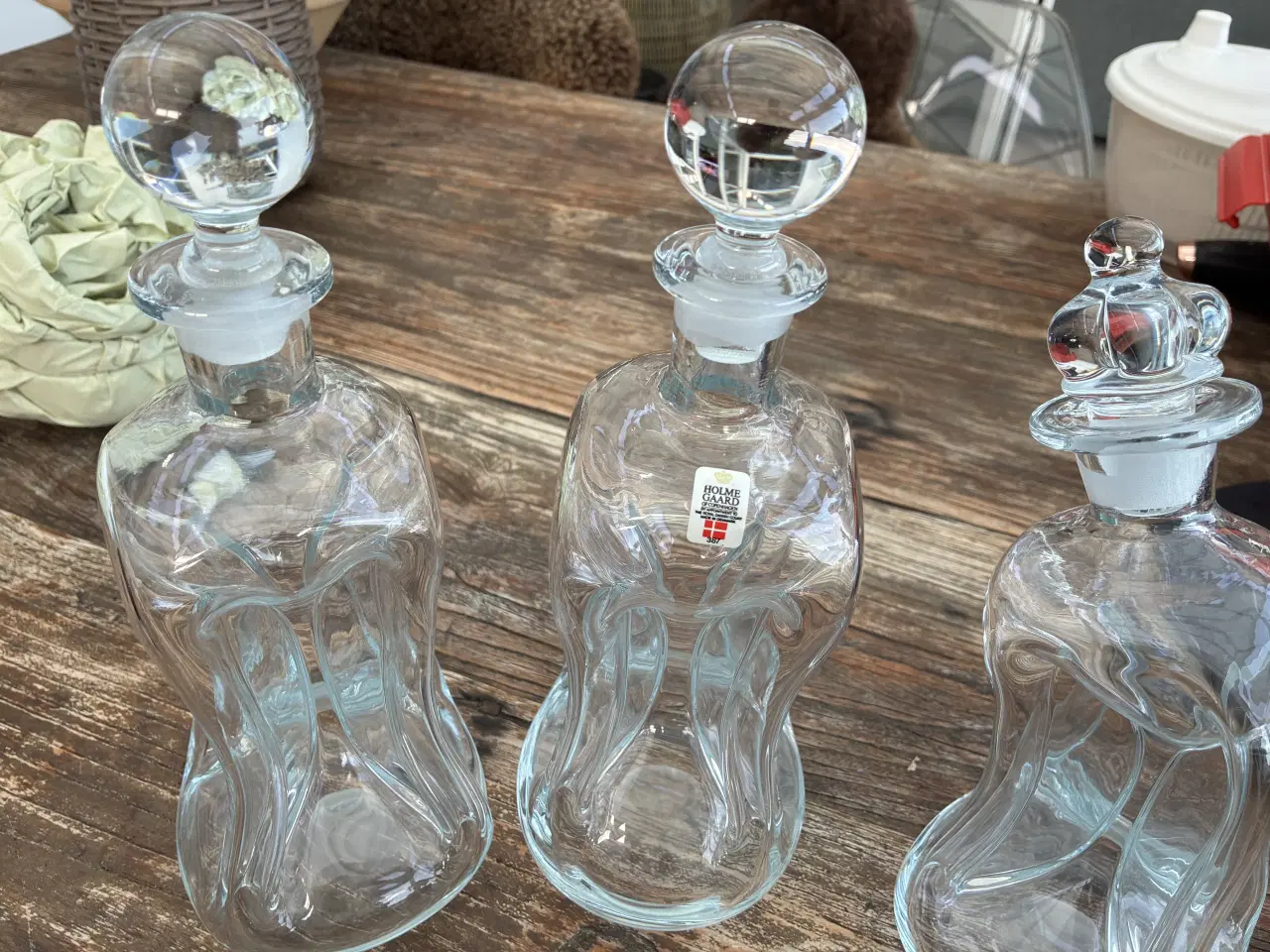 Billede 1 - Holmegaard klukflasker