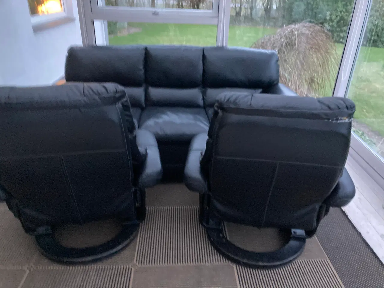 Billede 2 - Læder sofa