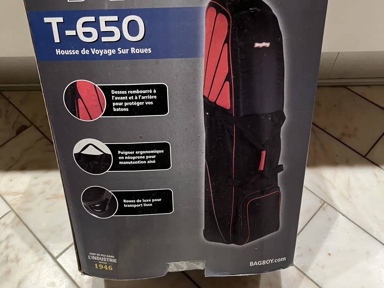 Billede 1 - 2 stk. Rejse golftaske bagboy 