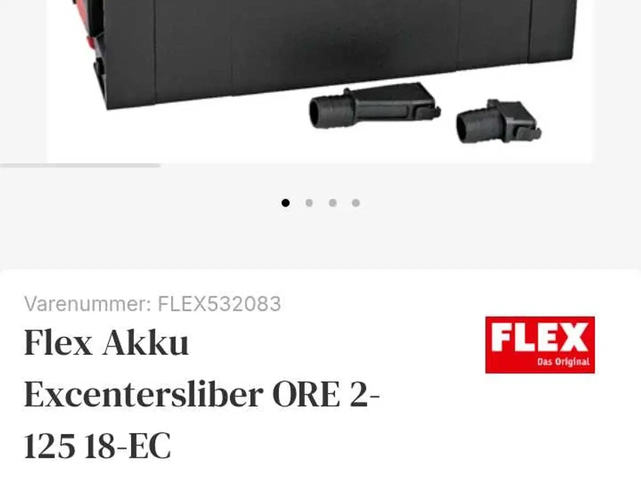 Billede 1 - Excentersliber på batteri sælges