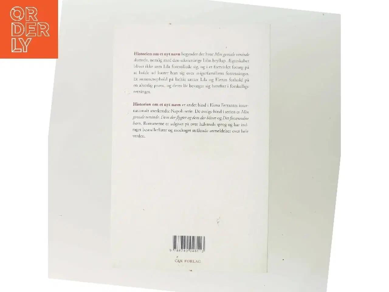 Billede 3 - Historien om et nyt navn : ungdom af Elena Ferrante (Bog)