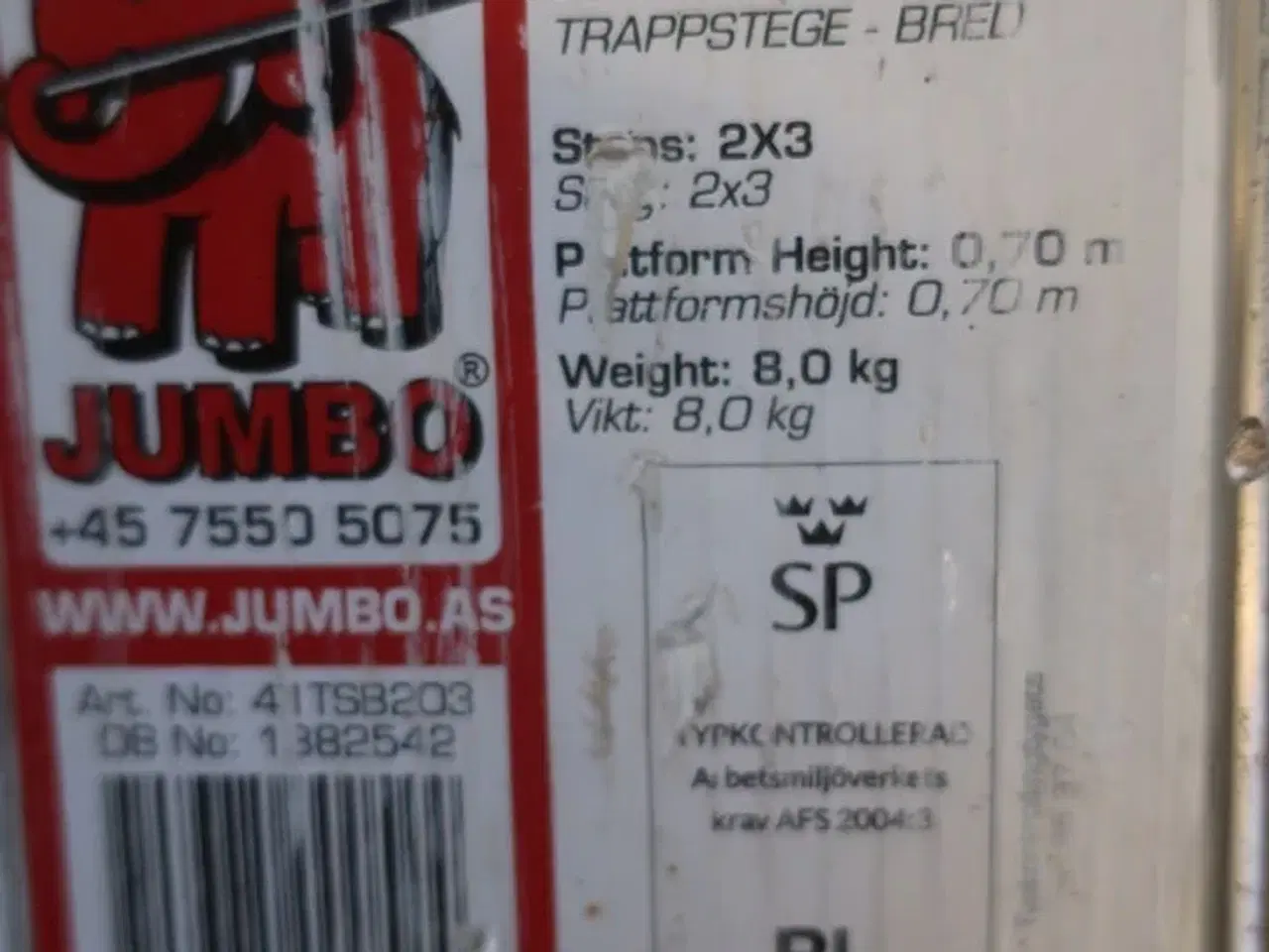 Billede 3 - 2. stk. trappestiger JUMBO Model: Superproff