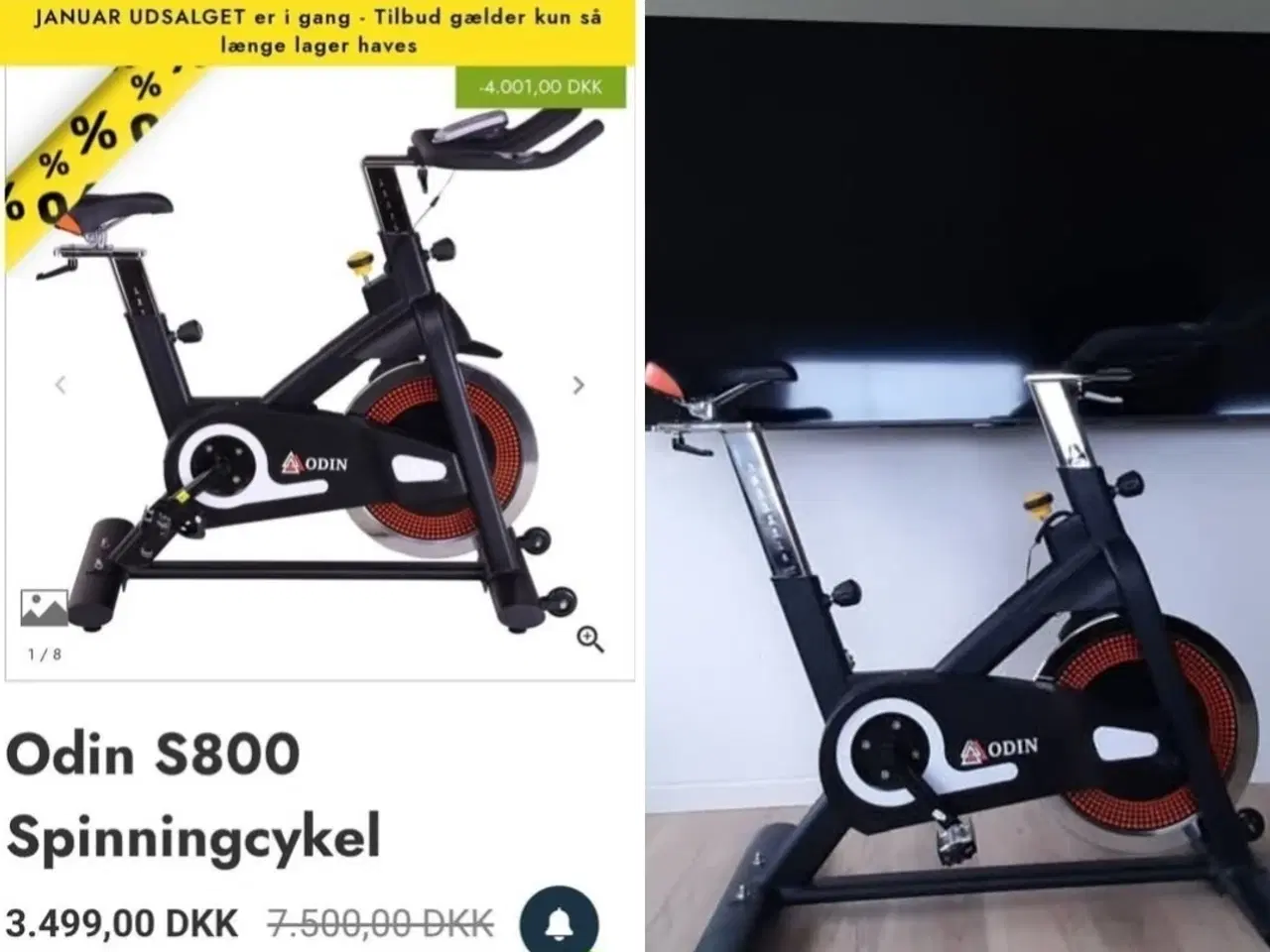 Billede 1 - Sælges Odin S800 Spinningcykel
