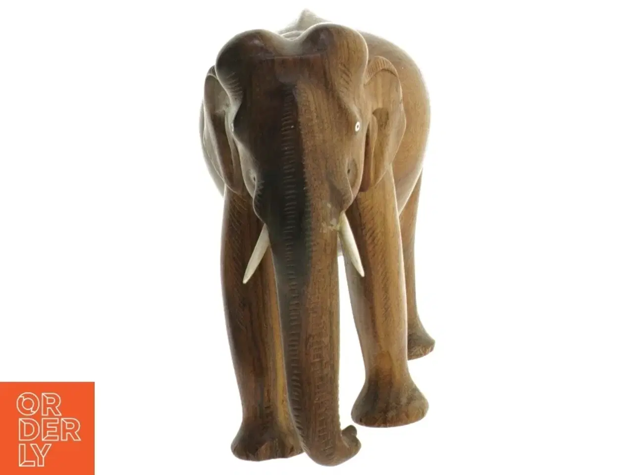 Billede 4 - Træfigur af elefant (str. 16,5 cm)