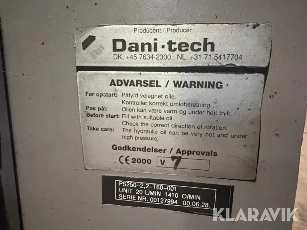 Billede 8 - Hydraulikstation Dani tech