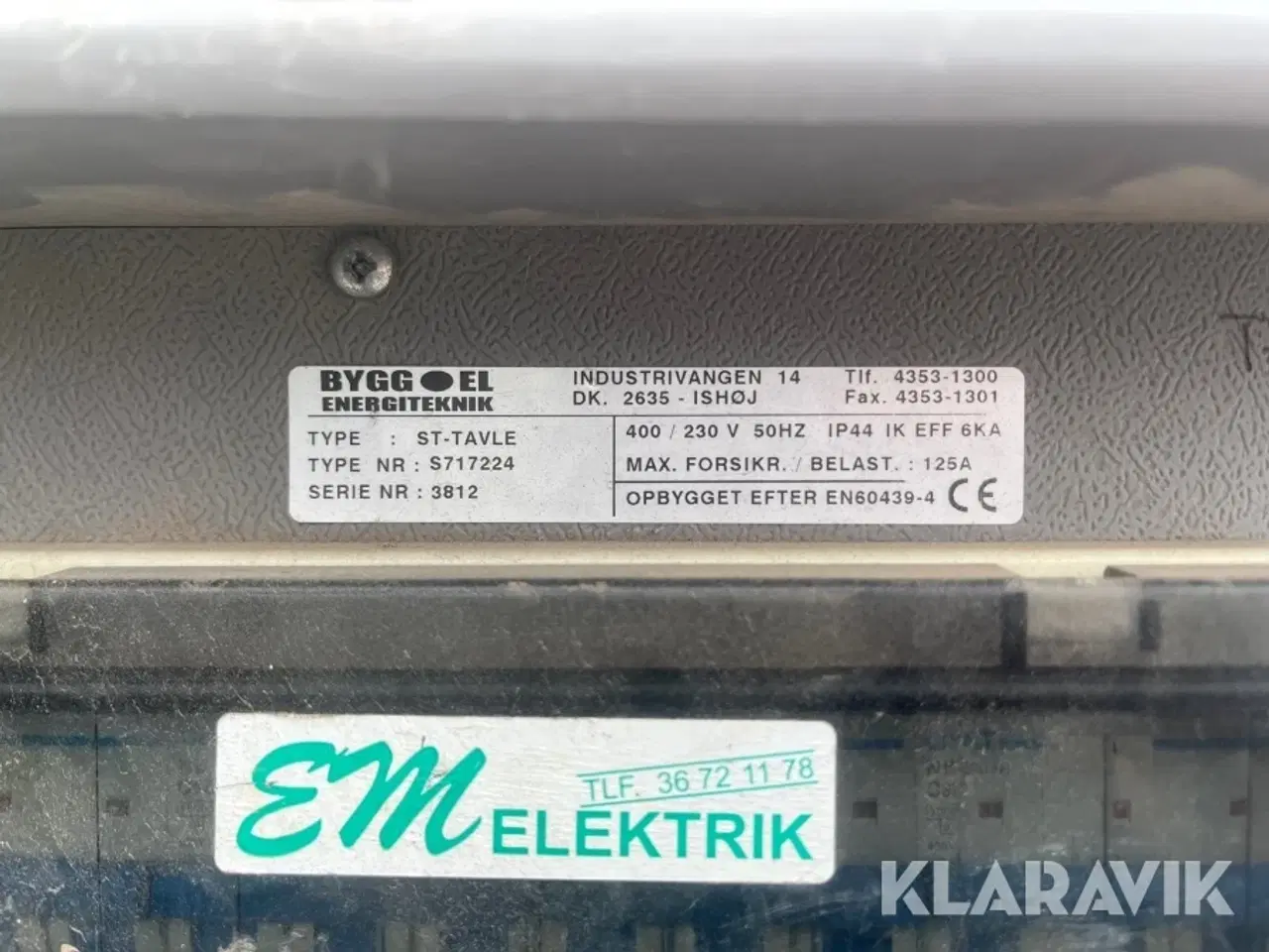 Billede 7 - Byggestrømstavle 1 styk